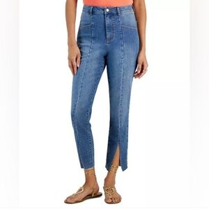 High Waisted Ankle Jeans
